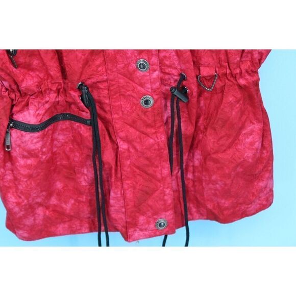 SKI HAVOC VINTAGE 80'S VEST JACKET CINCHED WAIST ZIP/SNAP FRONT POCKETS SZ 8 - Picture 5 of 7